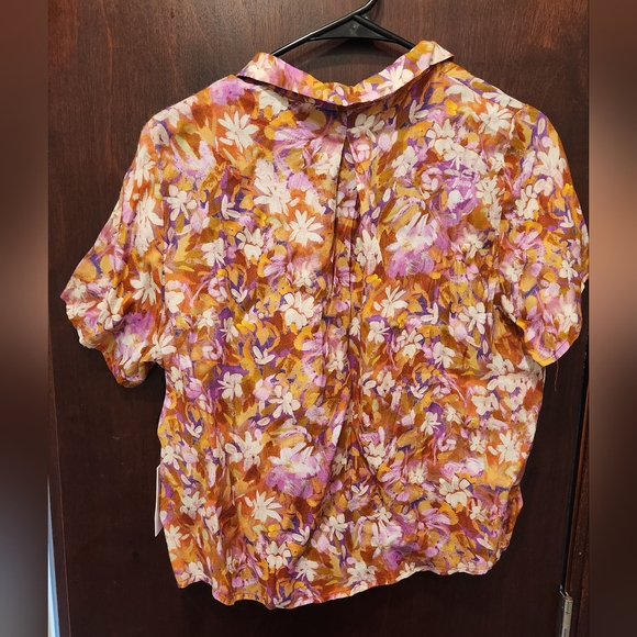 ASTR The LABEL Floral Women's Top - Pink and Orange Small NWT - Picture 4 of 8